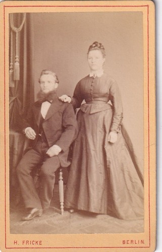 Fricke cdv paarportrait - fricke,