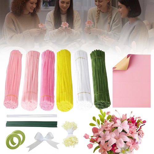 Pfeifenreiniger blumen set - pfeifenreiniger,