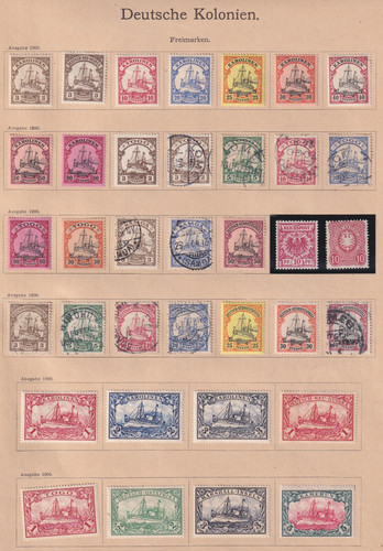 Deutsche kolonien lot - deutsche, mit