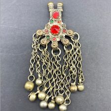 SÜSSER Afghan Kuchi Tribal Anhänger Schmuck Boho Vintage Ethno Tanz Alt Antik