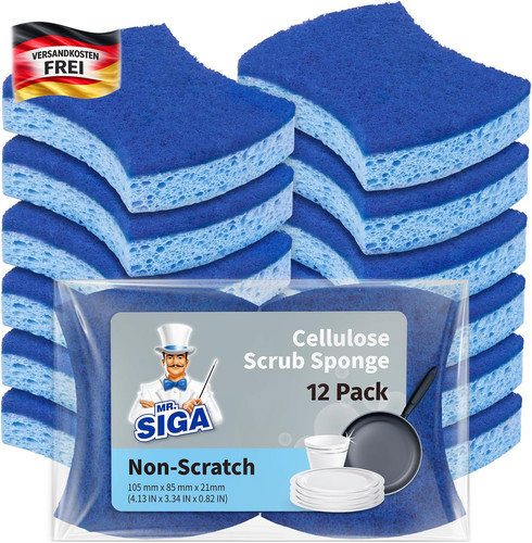 Zellulose geschirrschwamm 12er - zellulose-geschirrschwamm,