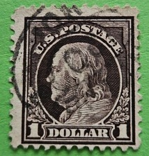 1912 USA Bundesstaaten - 1 Dollar Bruno Viol. Unif. N.270 Gebraucht MF8724