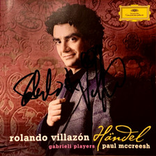 Signed by ROLANDO VILLAZON Handel Paul McCreesh Gabrieli Players DGG CD MINT