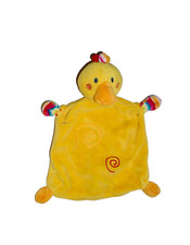 WIE NEU* Paradise Toys Ente Gans gelb bunt Schmusetuch Kuscheltuch Schnuffeltuch