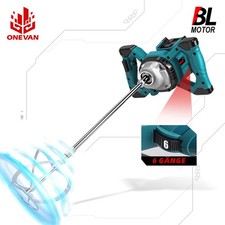 ONEVAN für Makita Akku Betonmischer Mörtelrührer Mörtelmischer Mixer Brushless