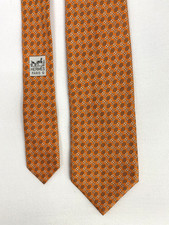 Hermes Seidenkrawatte orange