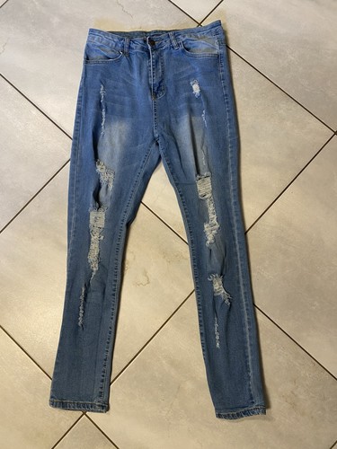 Damenjeans fetzenjeans blau - /,