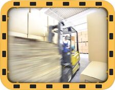 DANCOP Verkehrsspiegel 600x800 mm 110° Blickwinkel gelb/schwarz Pfostenmontage