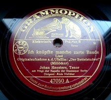 1094/ JOHANNES HEESTERS-Nimm mein Herz in deine Hände-Ich knüpfe-78rpm Schellack