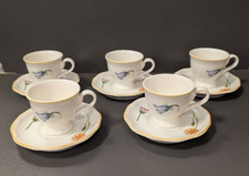 Villeroy & Boch My Garden 5 Stück Espressotassen mit Untertassen