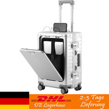 20 Zoll Koffer TSA Volles Aluminium Gepäck Schlösser Reisekoffer Reisegepäck