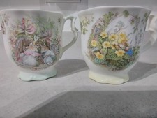 2 ROYAL DOULTON BRAMBLY HEDGE SEASON DESIGNS BECHER/BECHER FRÜHLING & SOMMER