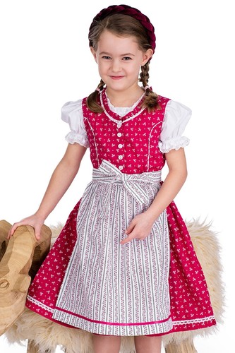 Kinderdirndl beppina himbeer - kinderdirndl,