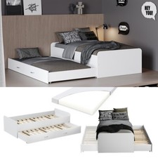 Kojenbett Jasper 200 x 90cm Weiß, mit Lattenrost, Funktionsbett, Gäste VitaliSpa