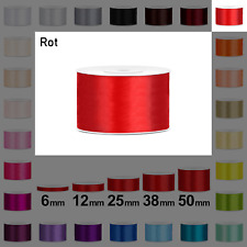 Schleifenband Satin Geschenkband 6/12/25/38/50mm Dekoband Satinband 25 Meter
