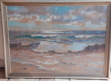 K. Franz, Hamburger Marinemaler signiert Aquarell datiert 1955 edel gerahmt