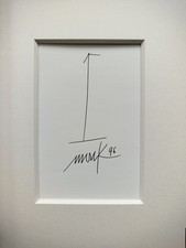 Heinz Mack signiert Pfeil kalligraphisch Buch_Licht und Farbe für die Kirche