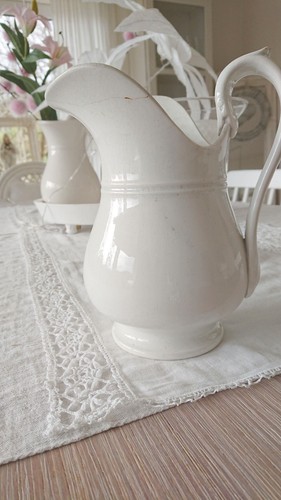 Krug vase weiß antik - weiß,