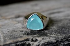 Aquamarin Chalzedon Trillion