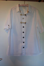 MEICO LANDHAUS  LOOK TRACHTEN BLUSE HEMD LANG EDELWEISS  KURZARM GR: M 48 XXL