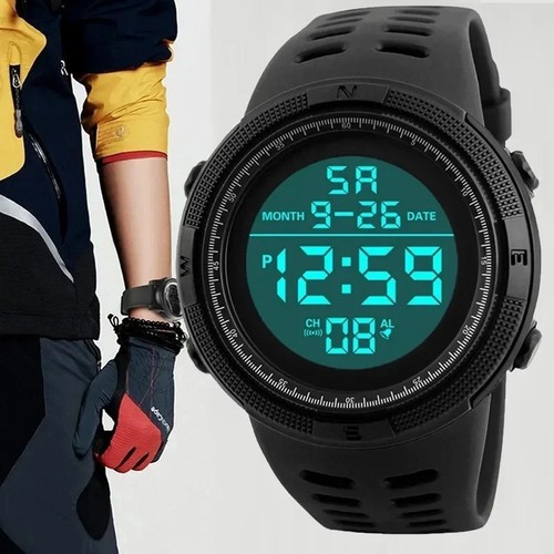 Herren militär led - led, digitaluhr