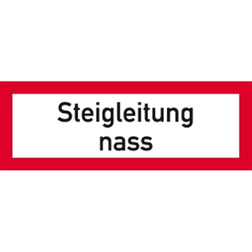 Aufkleber steigleitung nass - aufkleber,