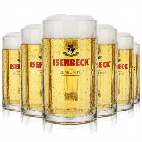 Isenbeck bier glas humpen - isenbeck,