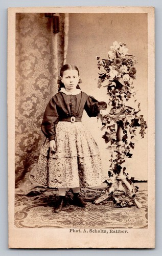 Cdv 1865 kleines mädchen vor - mädchen,