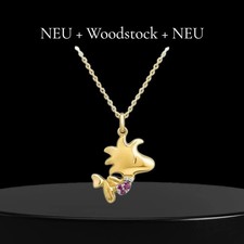 woodstock 925 Silber mit Halskette anhänger snoopy Peanuts Woodstock Kette