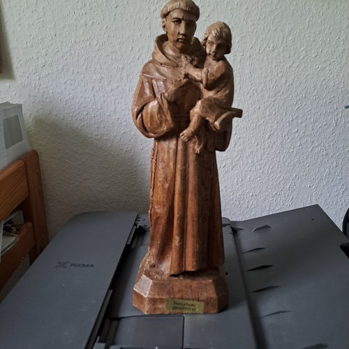 Holzfigur geschnitzt heiliger - geschnitzt,,