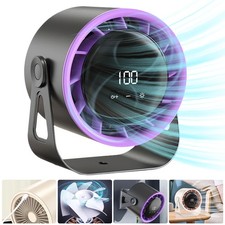 360° Mini USB Ventilator mit Akku Clip Fan Tischventilator Lüfter Leise Clip Fan