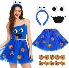 Krümelmonster kostüm damen - krümelmonster,