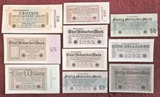 Reichsbanknotes German Reich 1