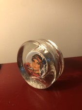 Vintage Eisglas Rahmen Rund