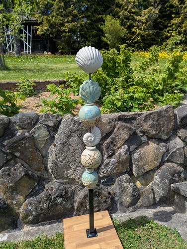 Gartenstele dekoration keramik - dekoration,