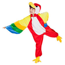 Papagei Overall Kinder Faschingskostüm Karneval Bunte Vogel Verkleidung Kind