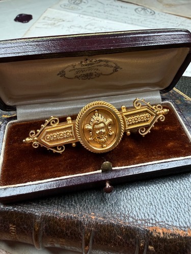 Brosche silber feuervergoldet - brosche,