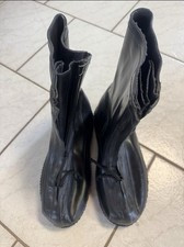 Stiefel, Gummi, Mit Reißverschluss, Schwarz, Gr. 40/41