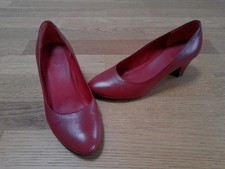 Navyboot Pumps Grösse 36 rot Leder Made in Italy - wie neu - Neupreis 199 €