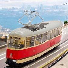 PremiumX PCL47134 Tatra T1 Straßenbahn Tram "Prag" Rot/Creme Modell 1:43