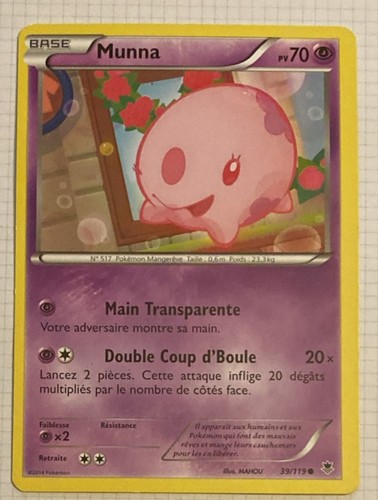 Pokemon karte 119 - karte, munna