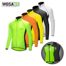 WOSAWE Fahrrad Radjacke Trikot Langarm winddicht Mantel reflektierende Windjacke