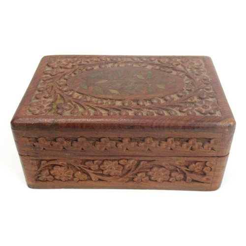 Ornamental verzierte holz - holz, dose