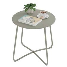 Gartentisch Beistelltisch Metalltisch Terrassentisch Balkontisch Rund 0049
