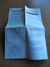 Anbau-Anleitung Dieteg Kabine Compact 50 Sicherheitsbügel M701 D 2506 bis 5206 