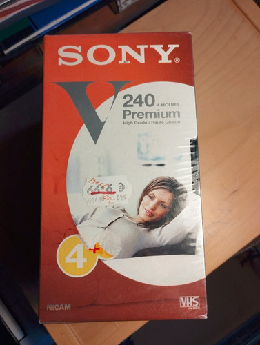 Sony premium 240min vhs x5 - v,