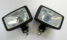 2 X CLEAR HEADLIGHTS 12V & 24V