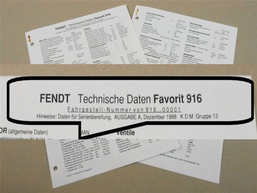 Fendt favorit 916 - 916, werkstatt
