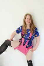 Pvc spreizhose rosa - spreizhose,