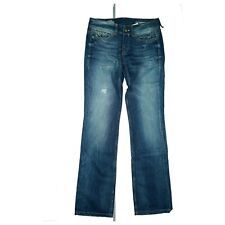 Tommy Hilfiger Denim Ruby Straight Jeans Hose destroyed W28 L34 used look blau
